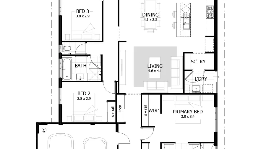 Yanchep Lot 345 Floor Plan