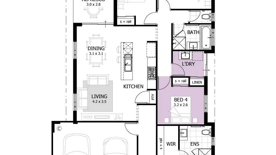 Yanchep Lot 459 Floor Plan